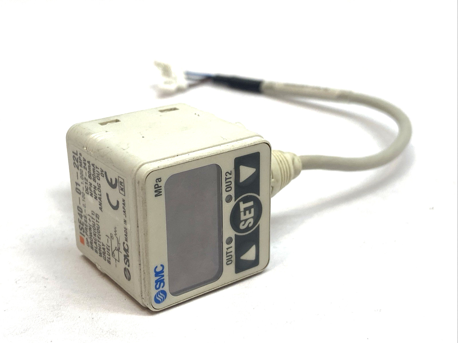 SMC ISE40-01-22L Digital Pressure Switch 0.1-1.0MPa 12-24V