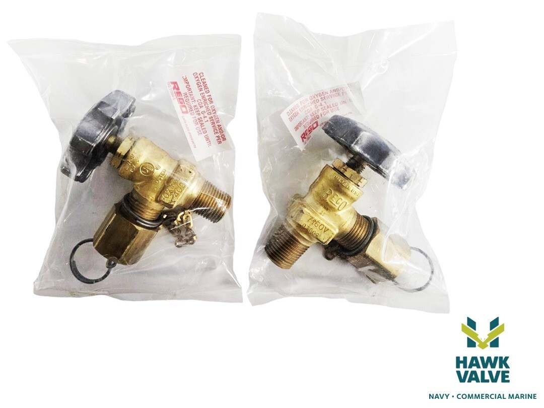 Rego Line Station Valve, W/Cap And Chain- 7160V USA. NOS