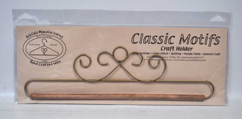 Classic Motifs 12 Inch Gold French Curl Craft Holder