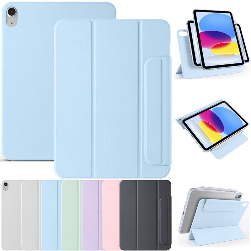 For iPad A16 11th 10th Gen 10.9 11" Detachable Leather Magnetic Smart Case Cover