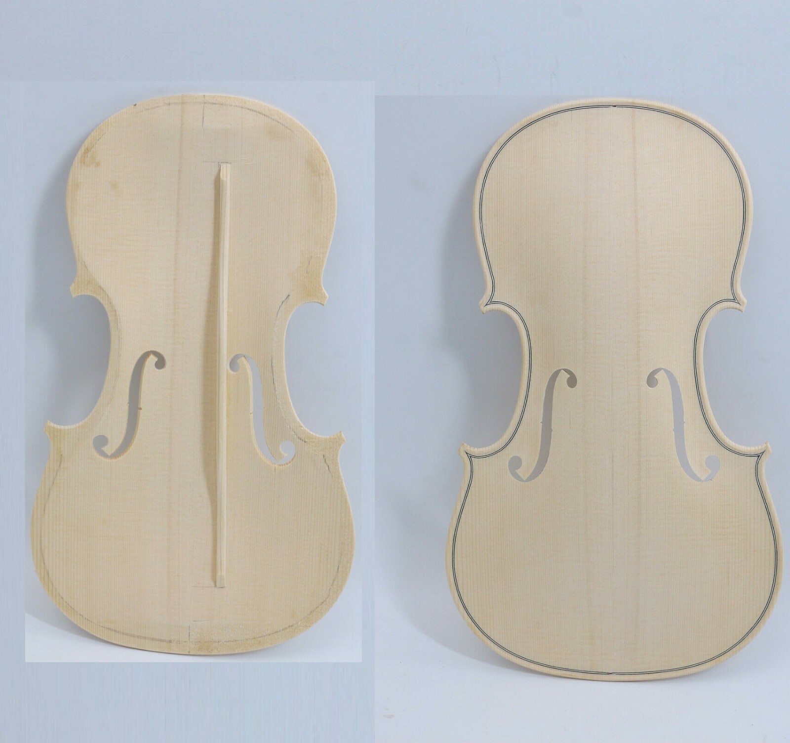 New Unfinished Violin Top Spruce wood Tonewood Violin Parts Kit DIY Violin