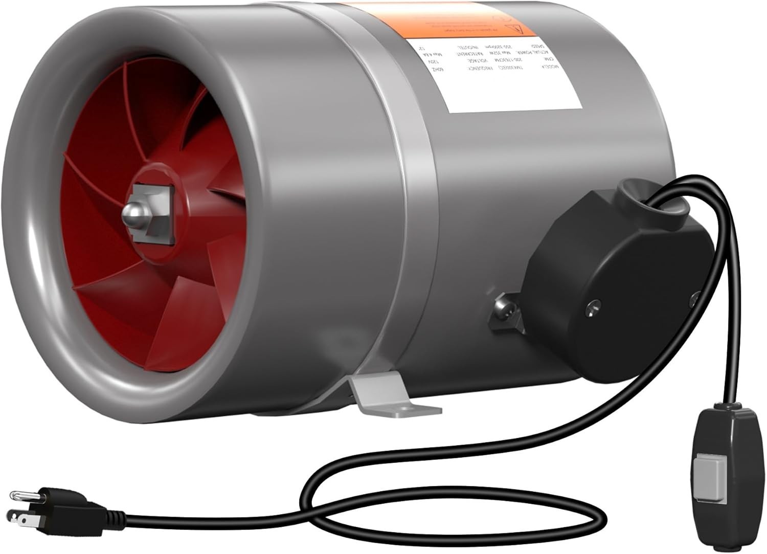 ✅ 6 Inch Inline Duct Fan with AC gear control- Ventilation 6 Inch, Silver ✅