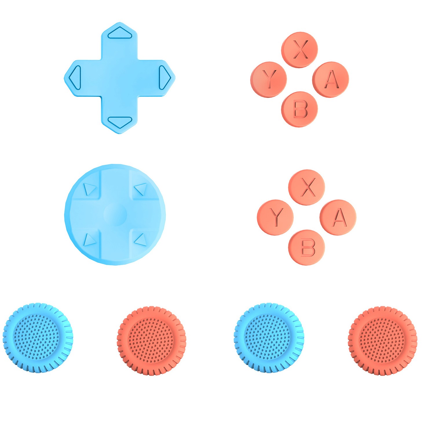 Thumb Grip Cap Set for Switch 2, Non-Slip Joystick Covers Controller Button Caps