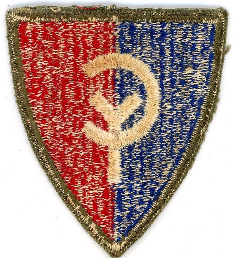 US Army WWII Shoulder Patch: 38rd Infantry Division Cut Edge