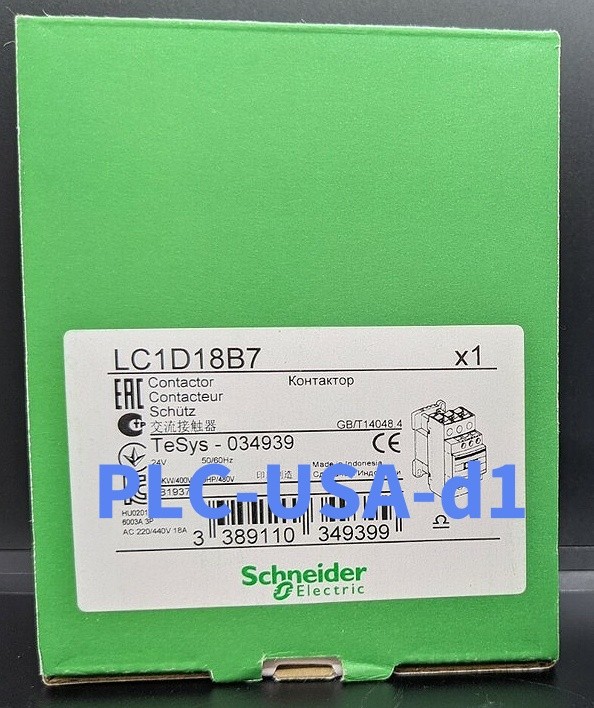 1PCS Brand New Schneider LC1D18B7 Contactor 24V AC LC1D18B7  Deliver quickly