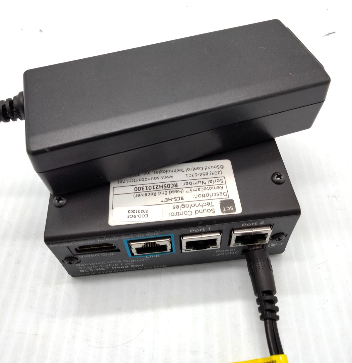 Sound Control Technologies RemoteCam5 Head End Receiver RC5-HE w/ AC Adapter