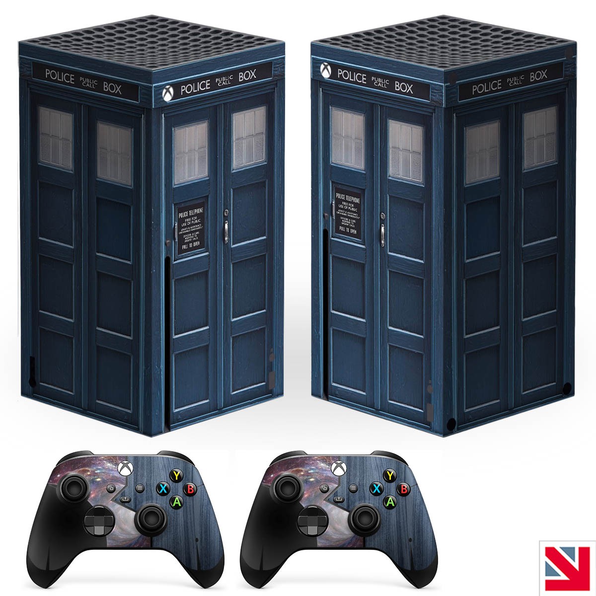 Dr Who Tardis XBOX SERIES X Decal Vinyl Console Wrap GLOSS