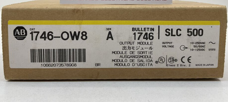 Surplus Sealed Allen-Bradley 1746-OW8 SLC 500 Digital Contact Output Module