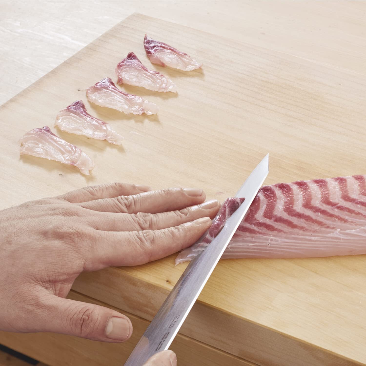 Mikizo Hashimoto Double-edged knife Sashimi