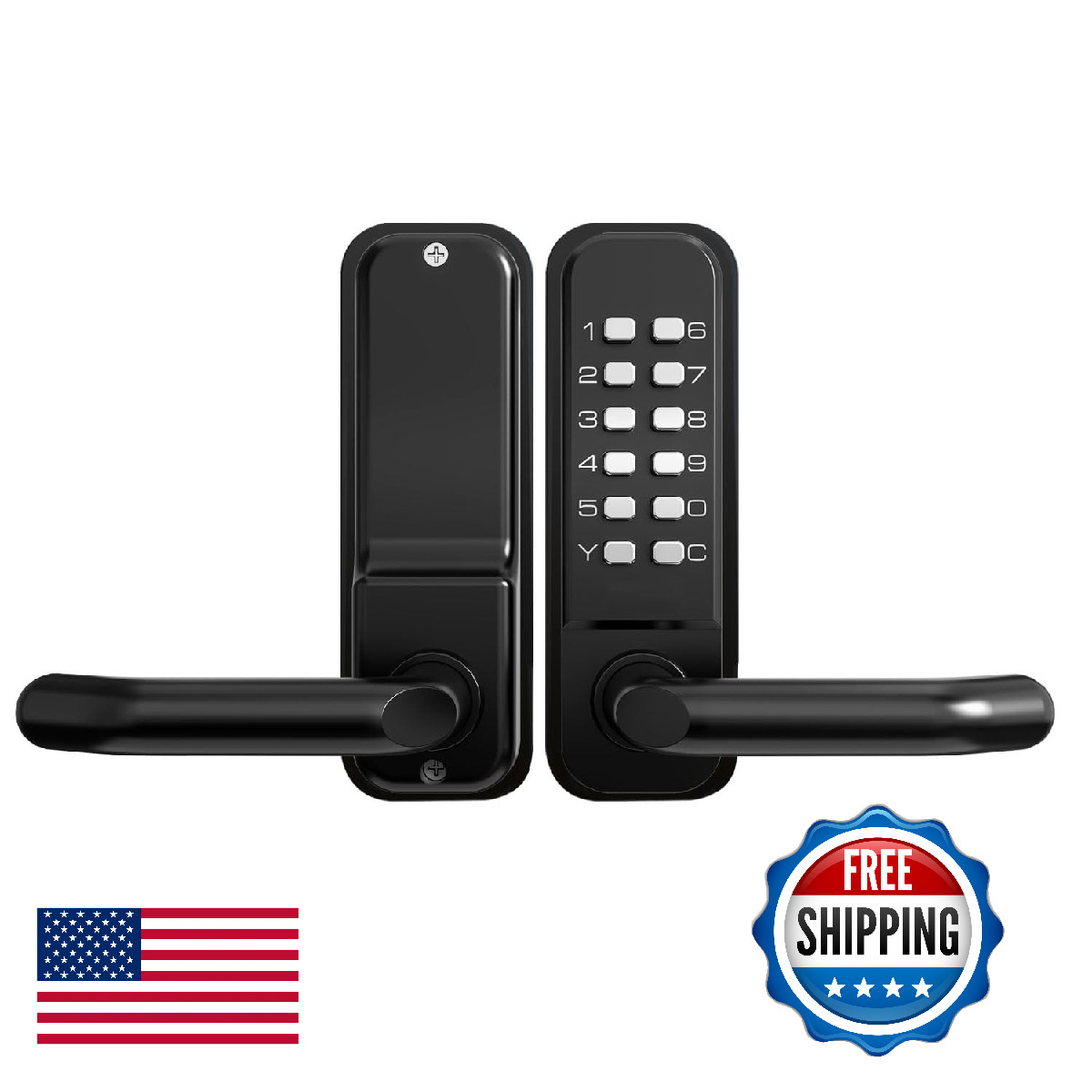 Bh Railing High-Security 12 Digit Keypad Mechanical - Mechanical