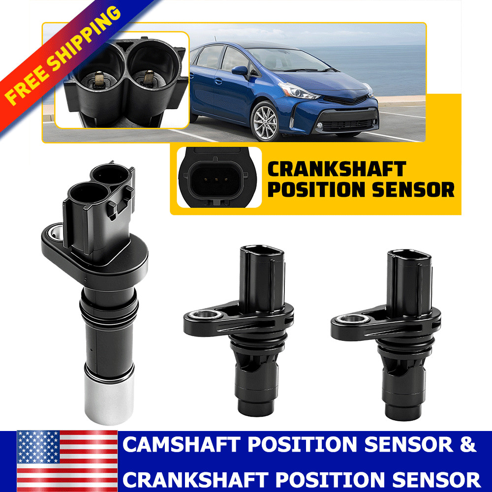 FOR TOYOTA COROLLA 2009-2019 V33720120 3x Camshaft & Crankshaft Position Sensors