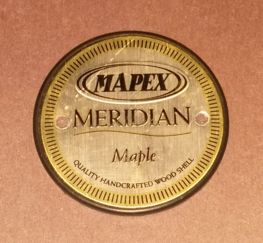 Mapex Meridian Maple Drum Badge (445)