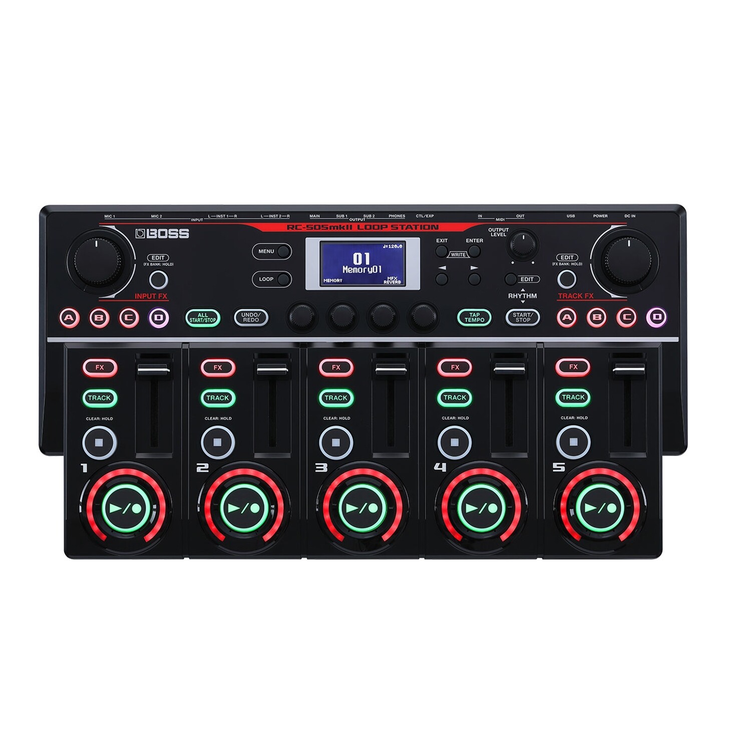 Boss RC-505 Mk2 Tabletop Loop Station with 5 Stereo Tracks, 2 XLR Mic Inputs
