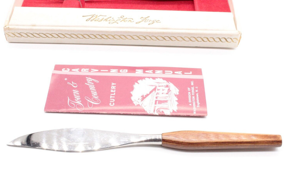 Washington Forge Stainless Steel Butter Knife Set Wood Handles (Set of 6)