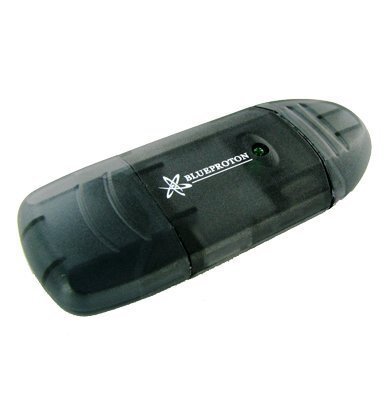 BlueProton SDHC USB Card Reader Writer for SD SDHC (MiniSD MicroSDHC w/ adapter)