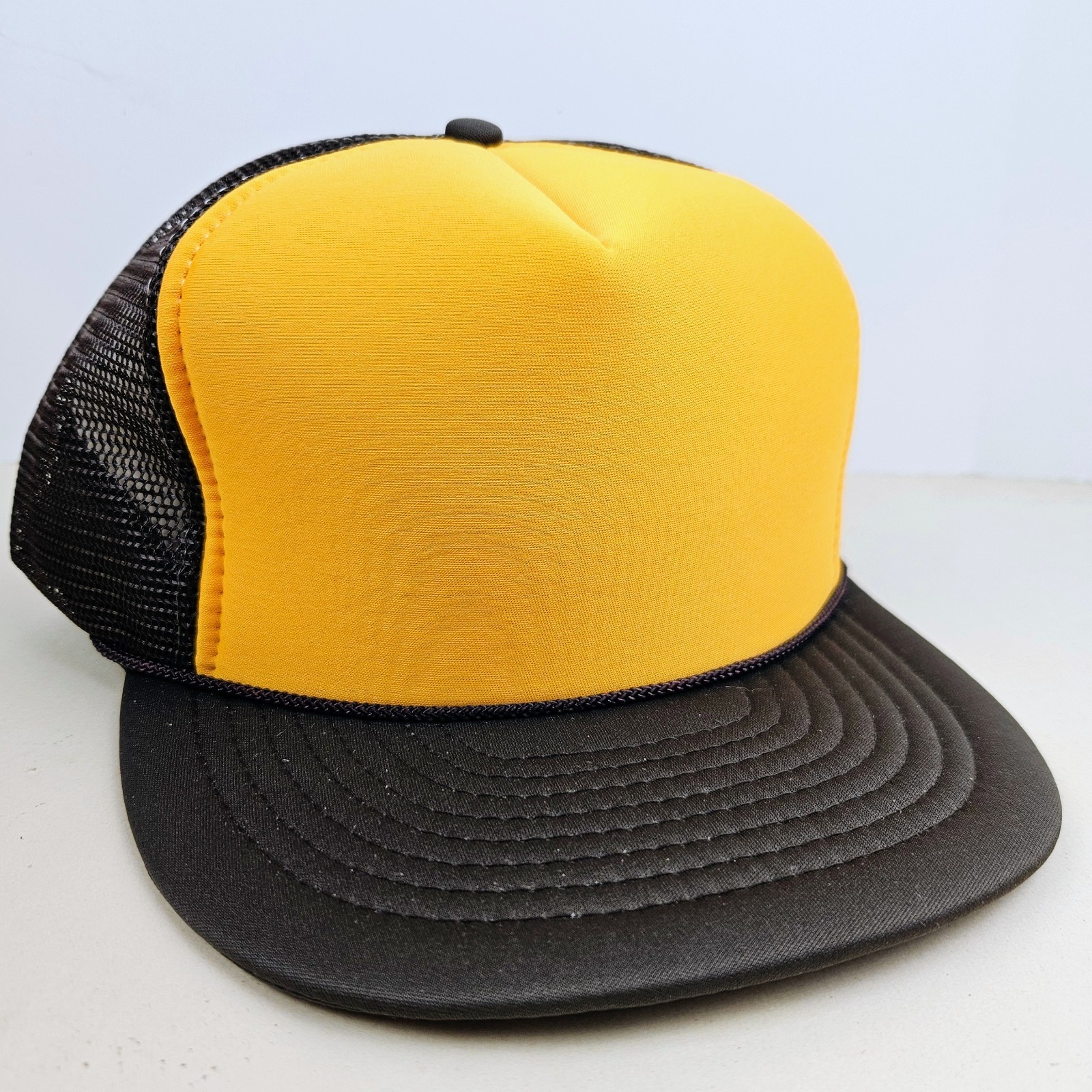 Vintage NISSIN NOS Dead Stock Blank Mesh Trucker Hat Snapback Dad Cap