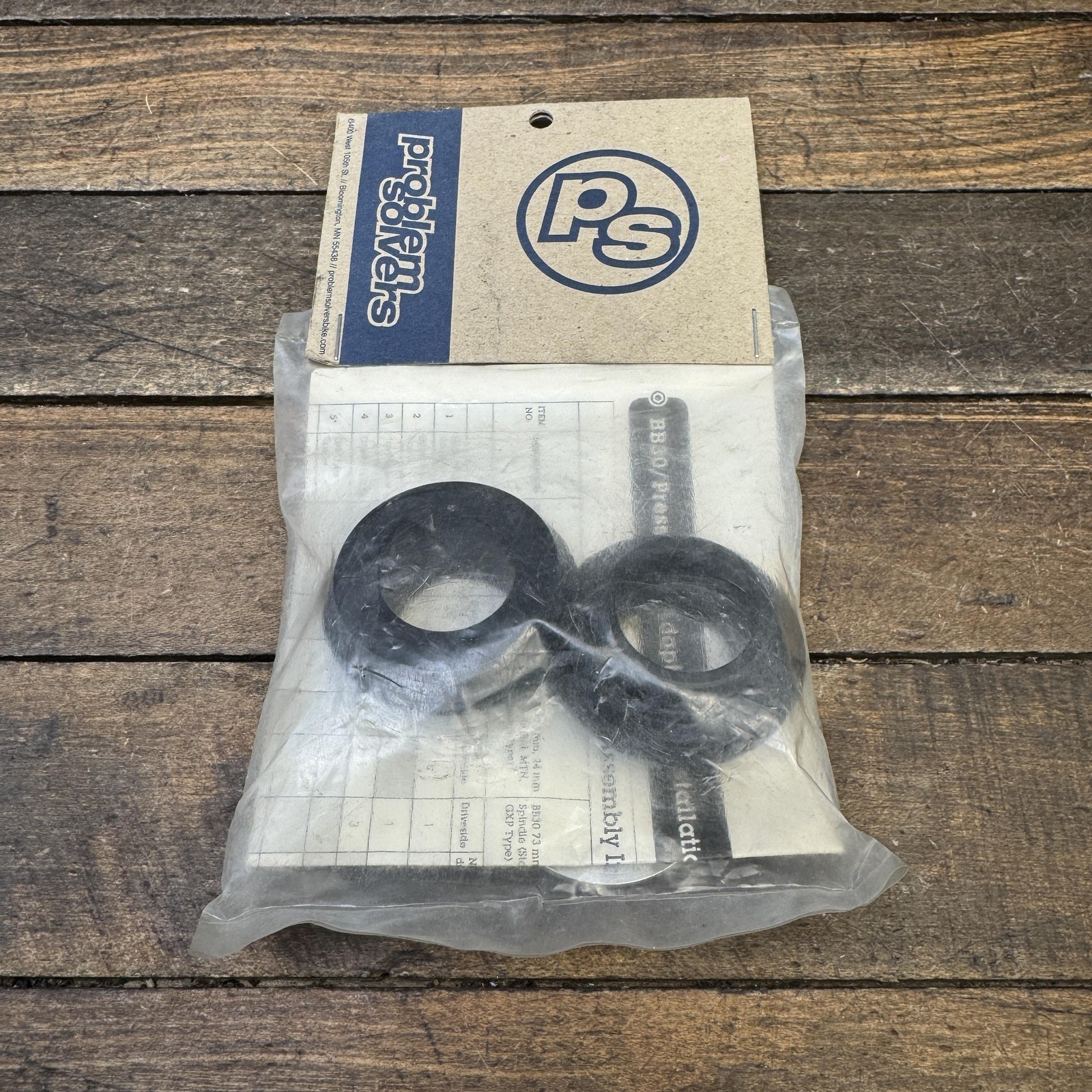 Problem Solvers Press-Fit BB-30 Bottom Bracket Spacer Kit PF30 CR0096 Black