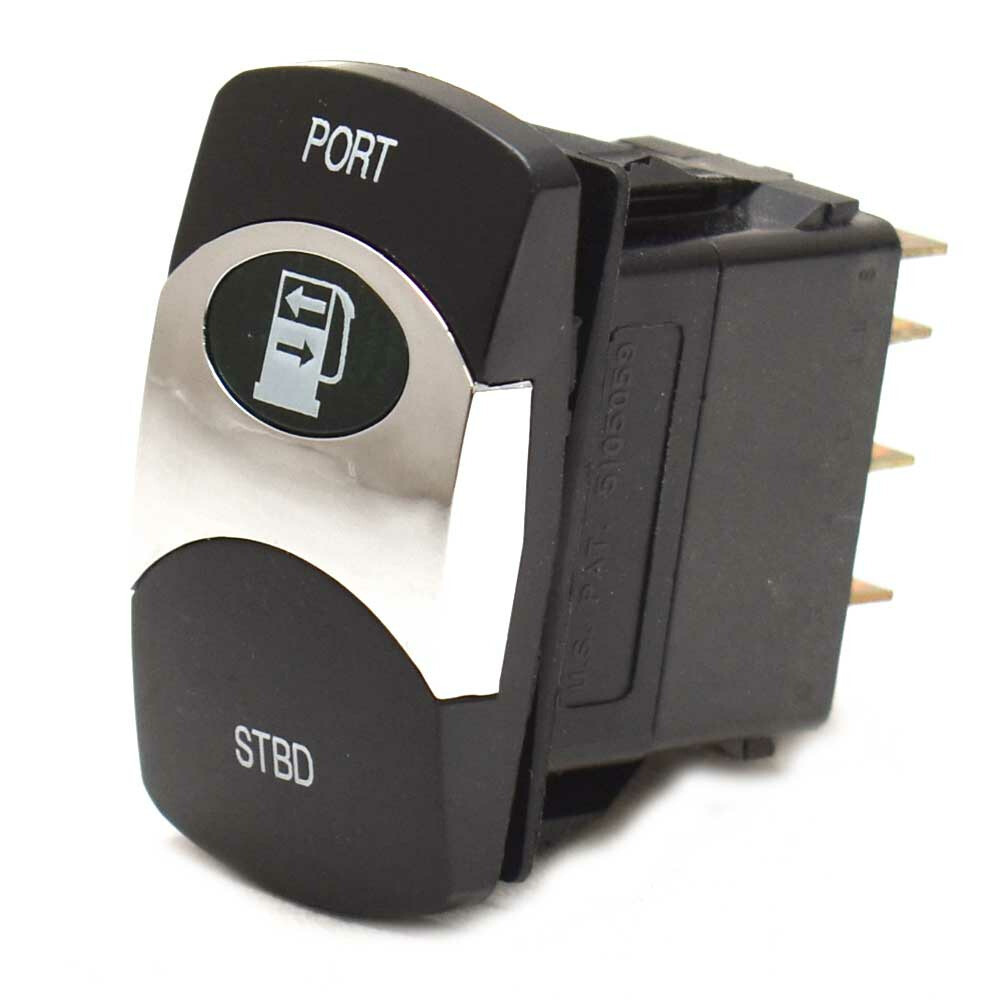 Carling Momentary Contura VI Boat Rocker Switch | Gas 8 Spade 12V Lit