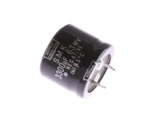 (8pcs) 3300uF 63V DC Radial Snap In Mount Electrolytic Capacitor SMK63VN332M
