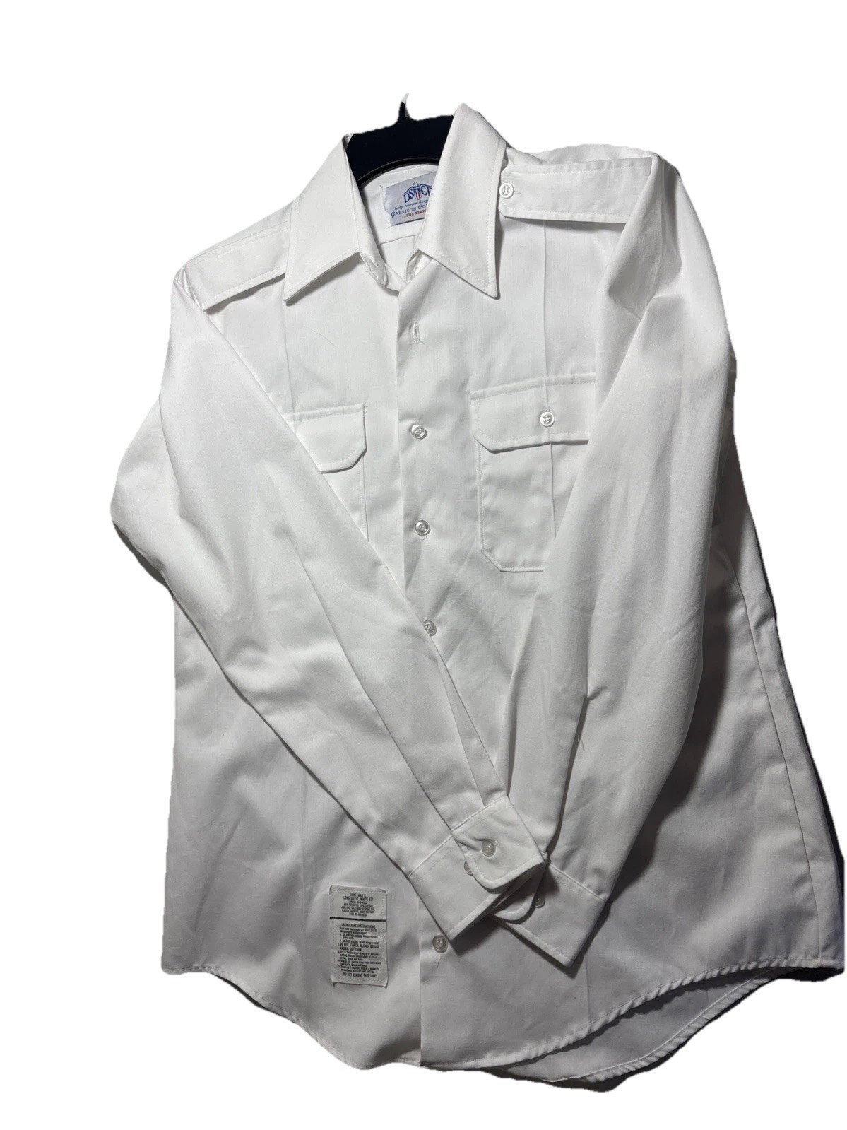 DSCP Garrison Collection White Lg Sl Army Dress Shirt Men 16 34/35 (45x31")
