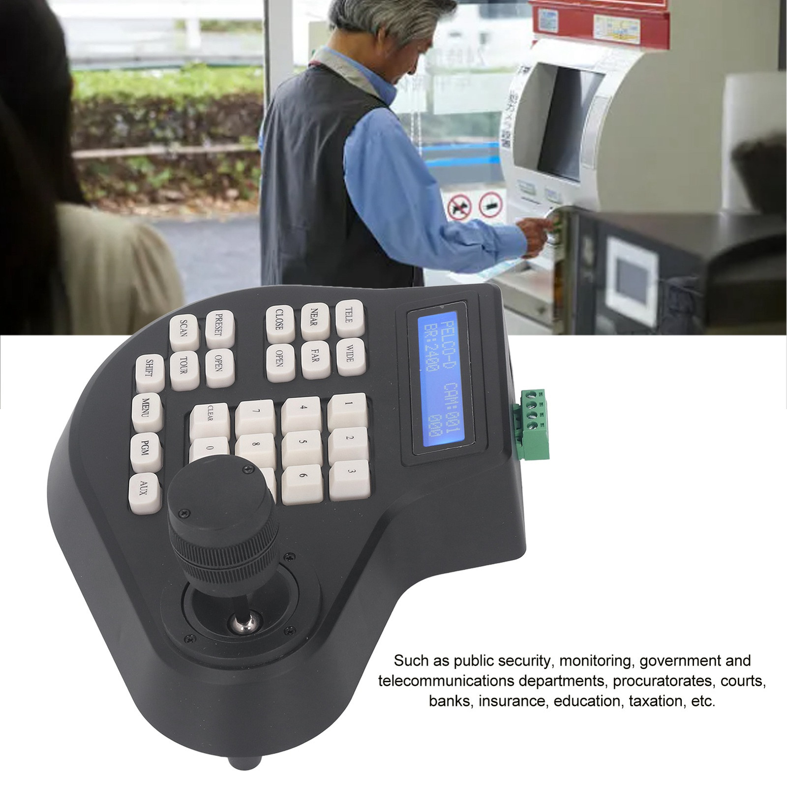Pan Tilt Keyboard Controller Analog Coaxial Dome Camera Controller Tool Part