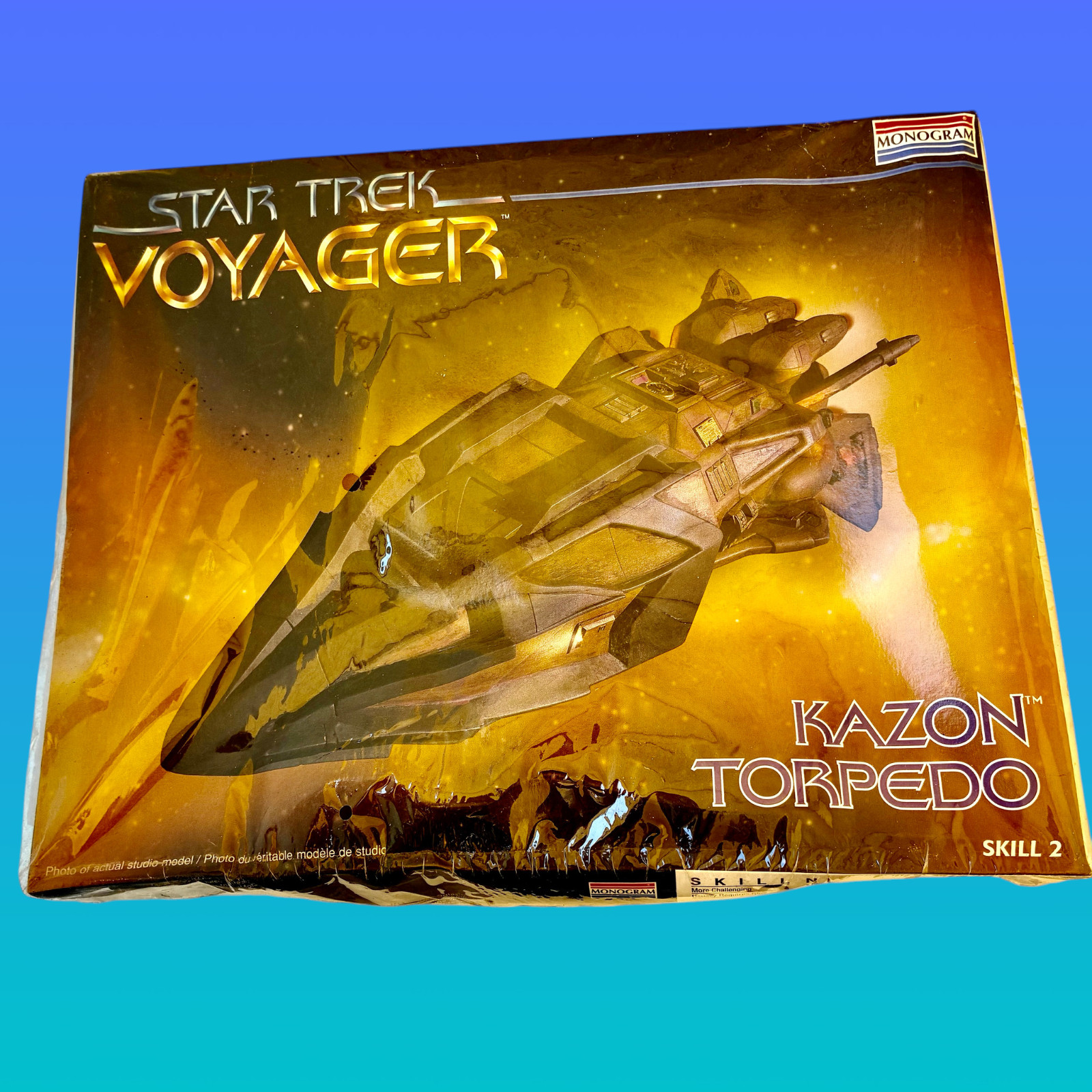 Monogram Star Trek Voyager KAZON TORPEDO Plastic Model Kit 1996 Sealed  * as is