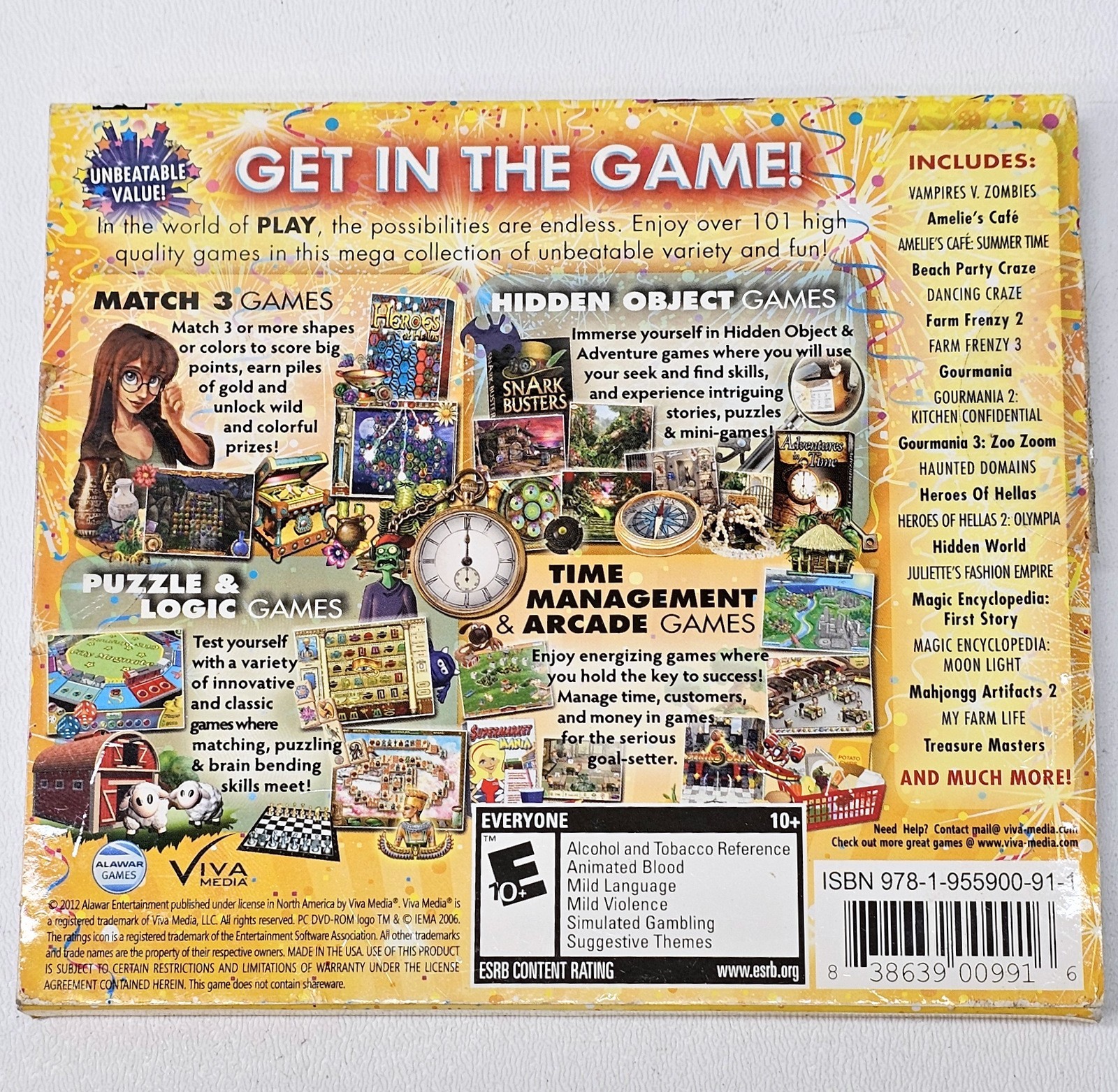 Play 101 Games (PC, 2012 Viva Media) PC DVD-ROM Software