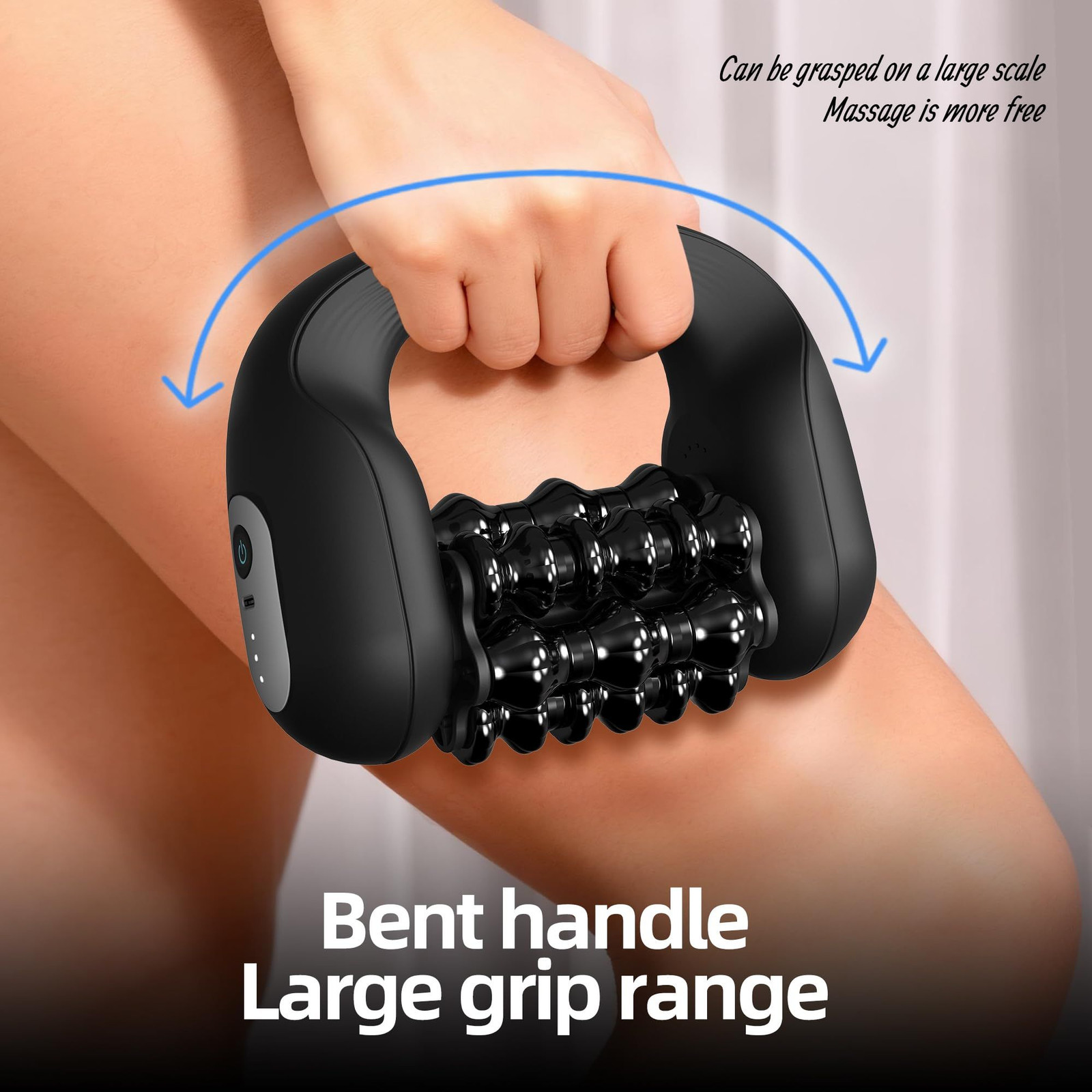 MODILIC Electric Muscle Roller for Post-Workout Recovery, Deep Rolling Black