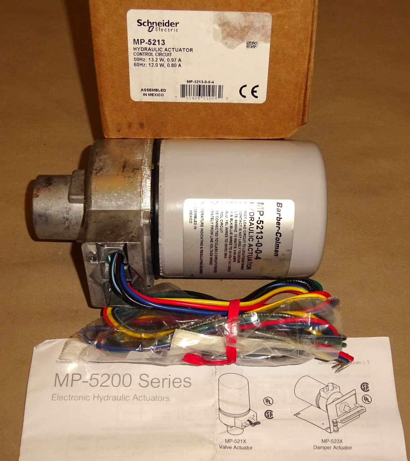 Schneider MP-5213 Hydraulic Actuator Control Circuit 24V MP-5213-0-0-4 NEW