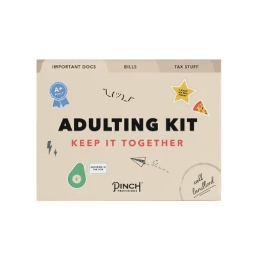 Adulting Desk Organiser Kit: Pinch Provisions Multicolored Office Set