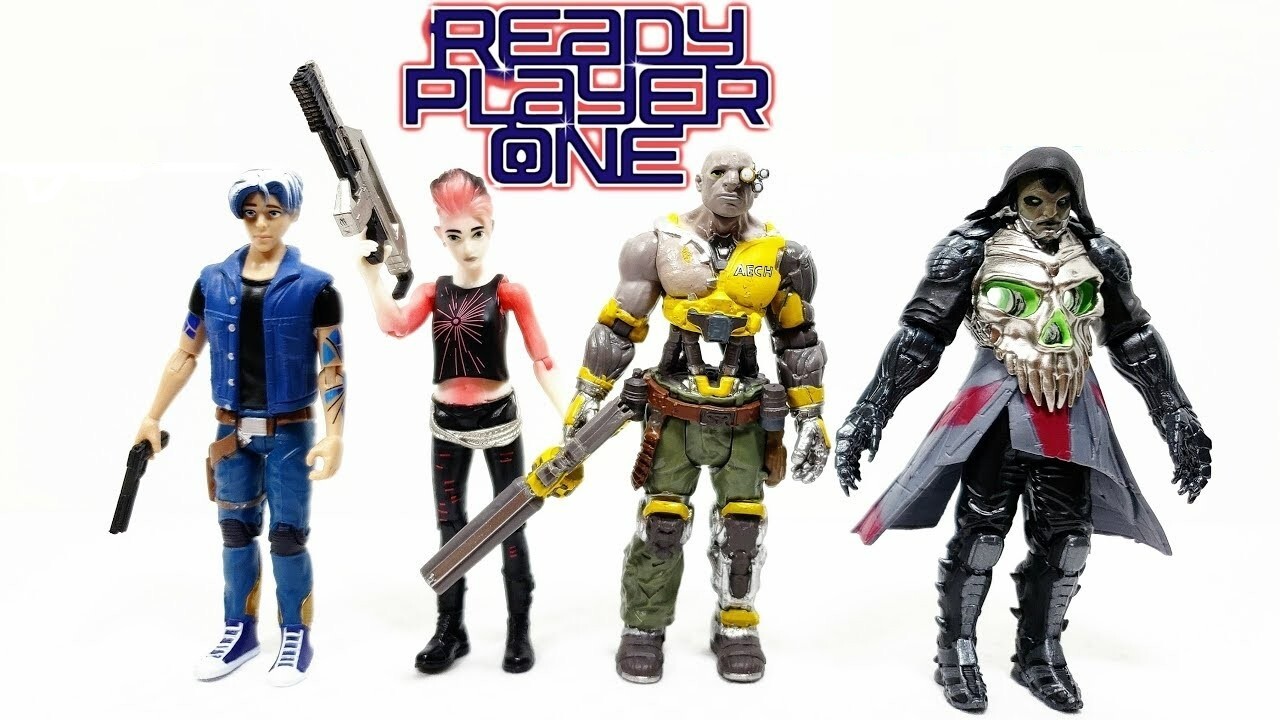 READY PLAYER ONE lot 4 ACTION FIGURE SET toy FUNKO iron giant 3.75" 4-Pack