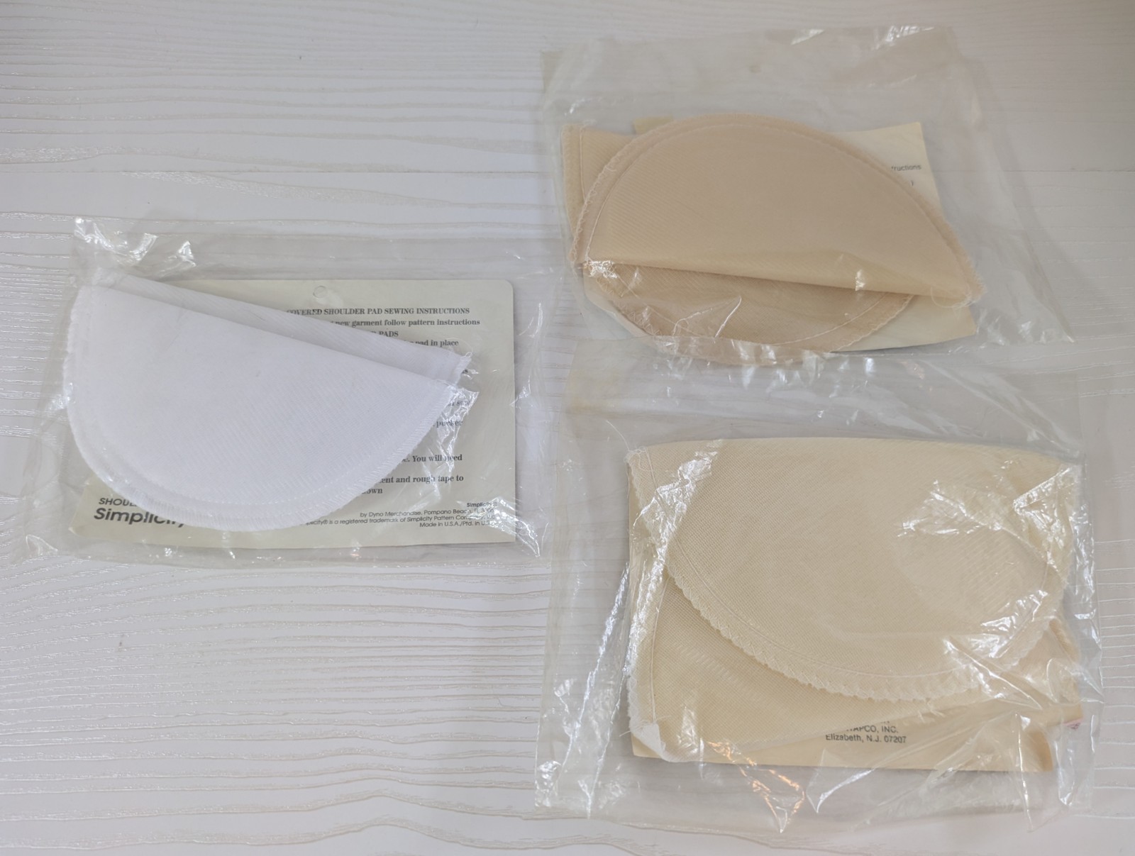 3 Packs Of Vintage Shoulder Shapes 2 Are Penn 1 Is Simplicity* 3/8" Thick
