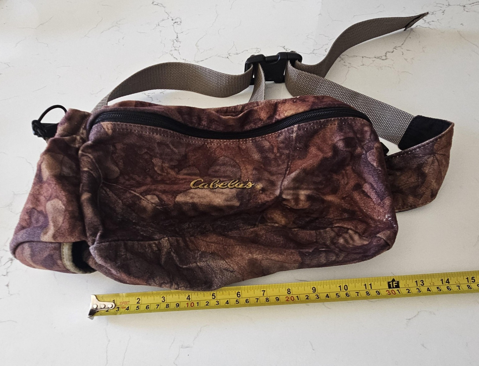 Cabela's Camouflage Waist Pack Fanny Pack Hunting Belt Bag Bottle Holder Gear
