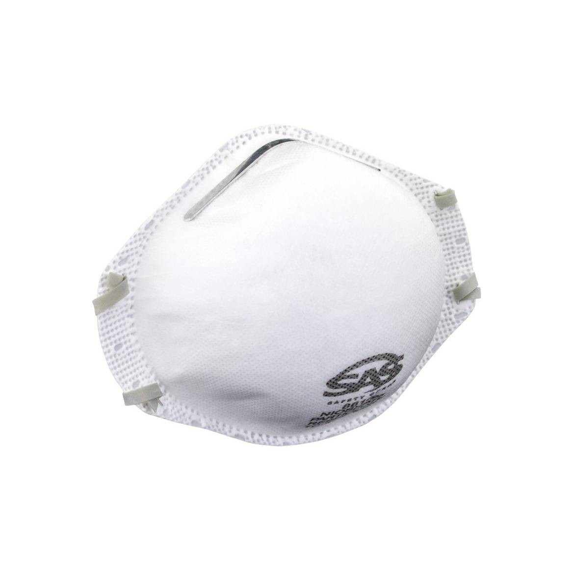 SAS 8610-50 N95 Non-Valved Particulate Respirator Safety Mask, 2 pack