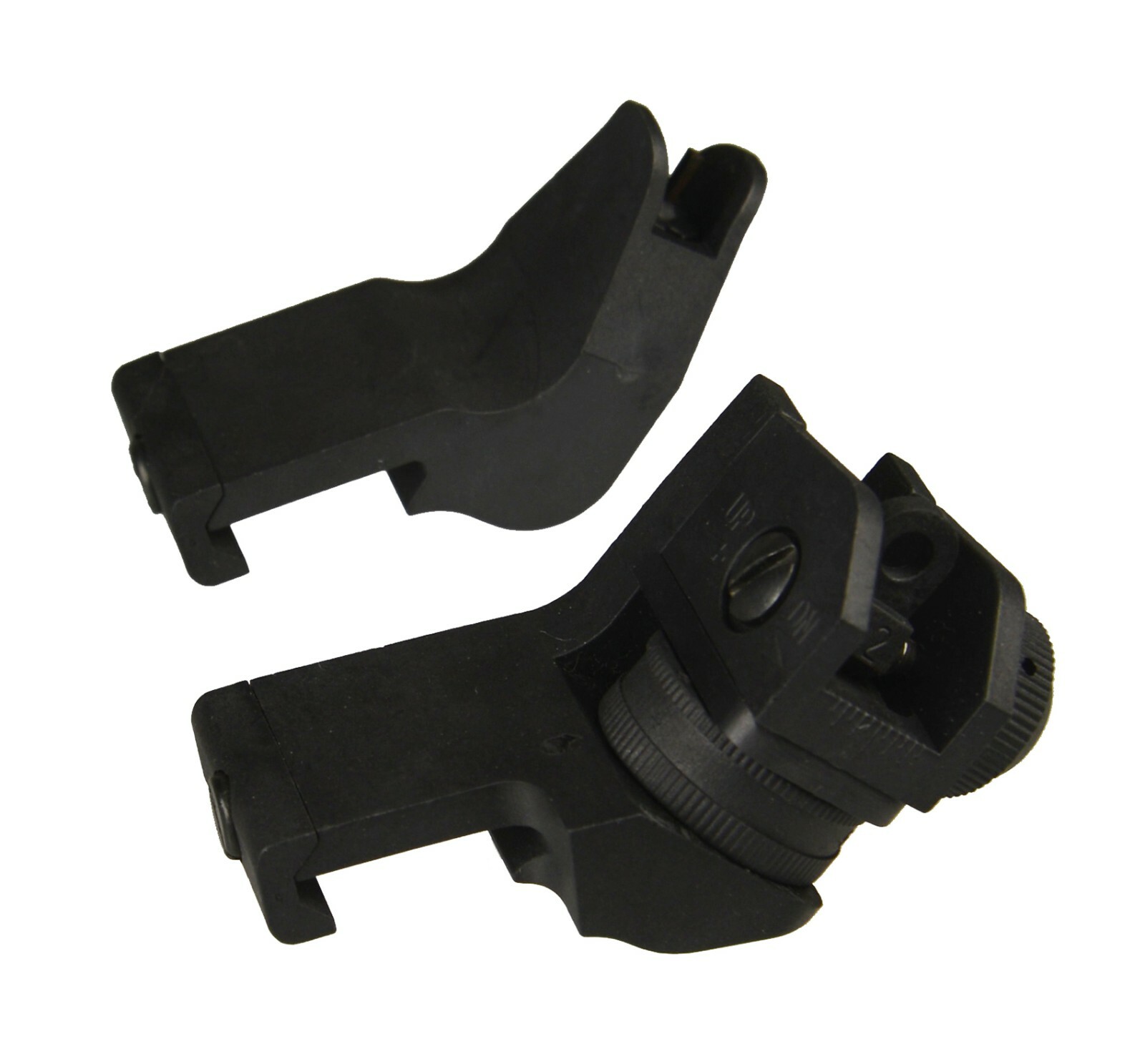 Front and Rear 45 Degree Offset Rapid Transition BUIS Backup Iron Sight Set
