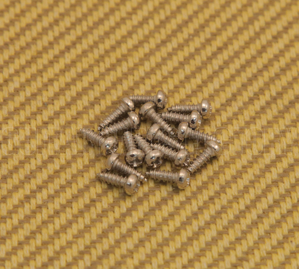 GS-3806-001 (16) Nickel Hardened Steel Tuner Mounting Screws For Guitar/Bass