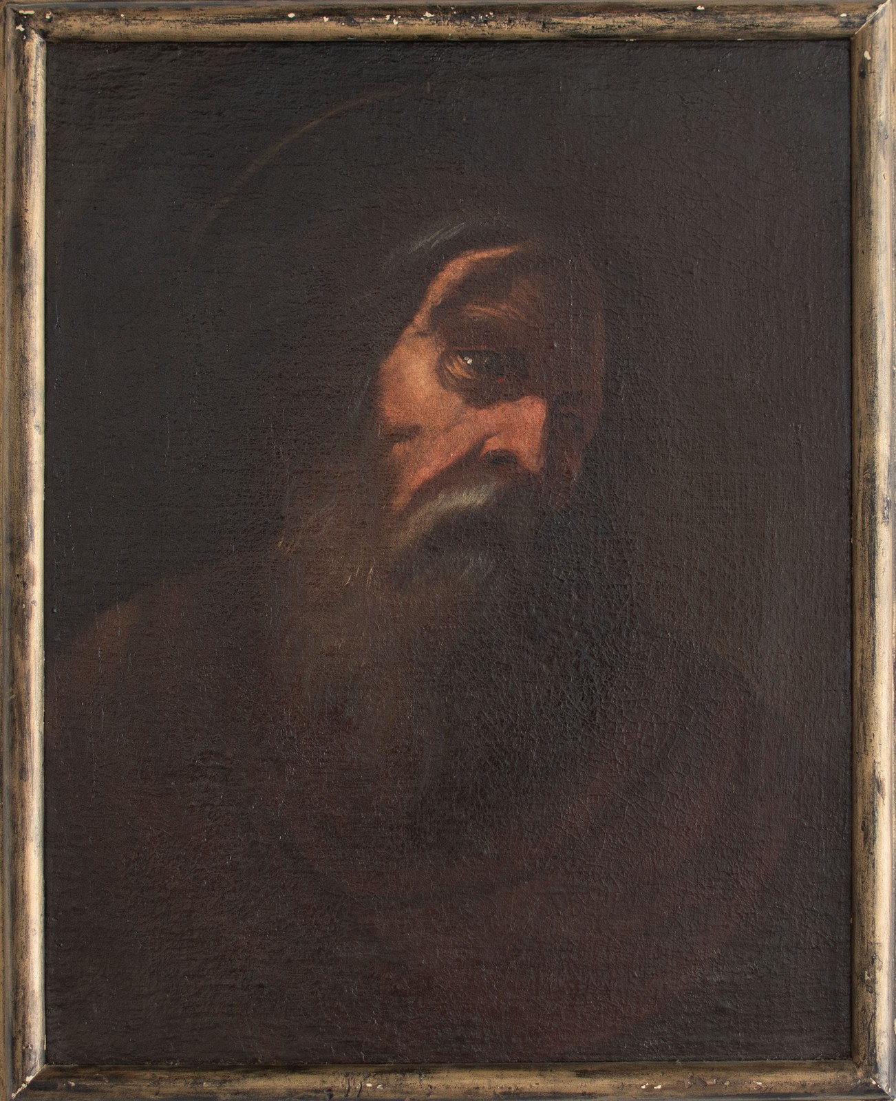 Portrait of Man Apostle Paul? Saint Unknown Framed Oil Canvas Late 17th Century