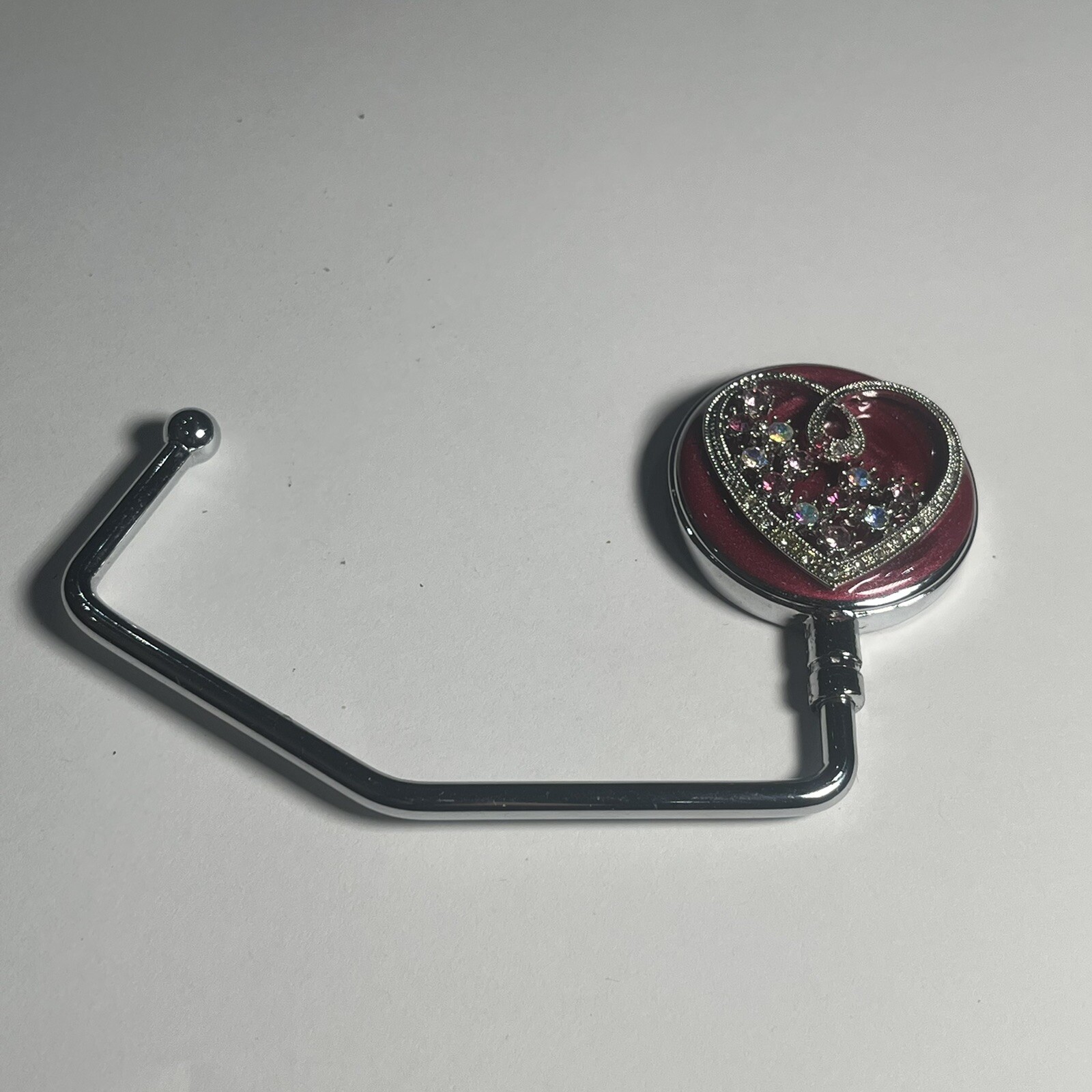 Spring Street Crystals Heart Table Purse Hanger Hook