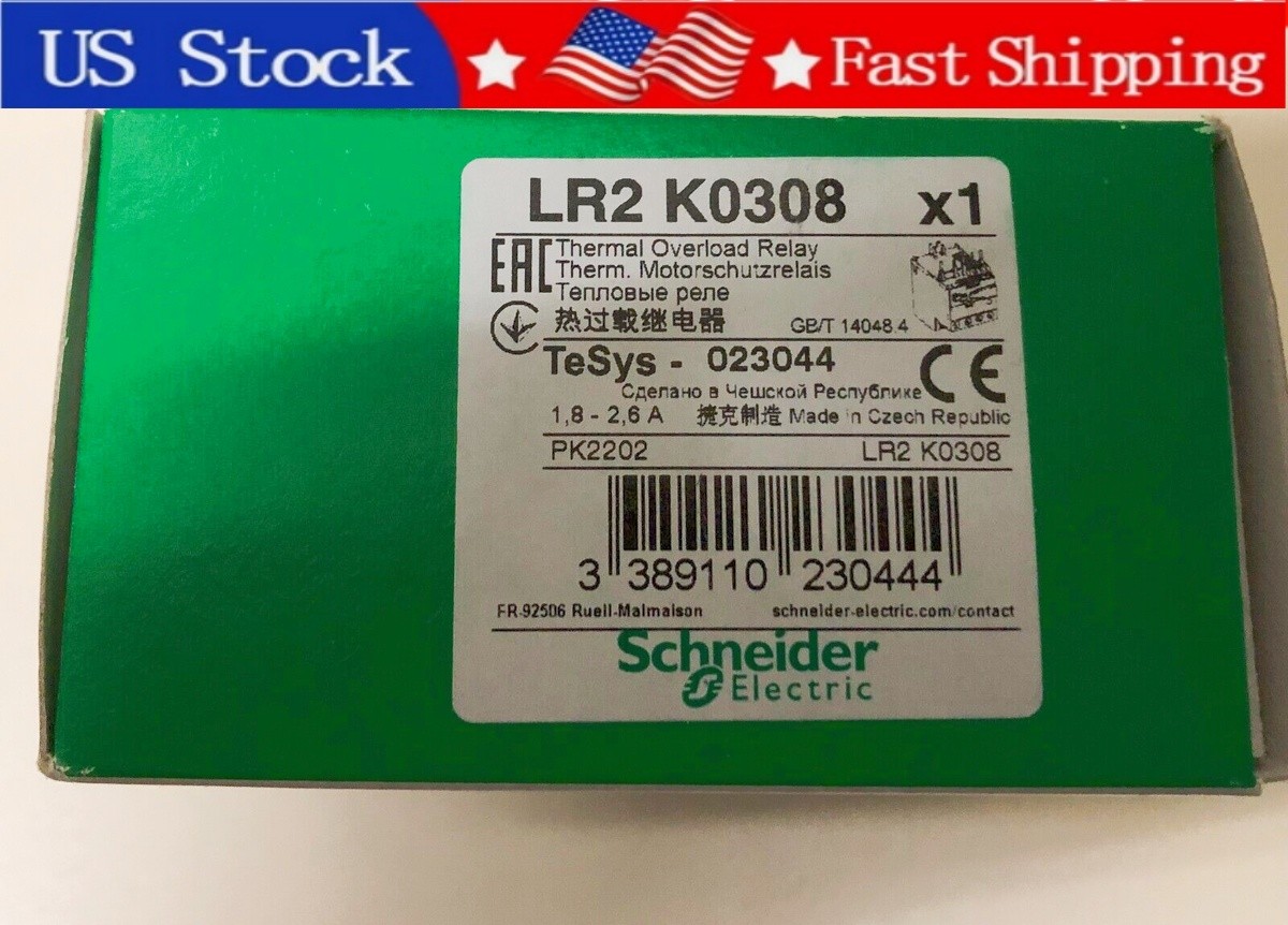 1PCS Brand New Schneider LR2K0308 Overload Relay US Sotck  Fast delivery