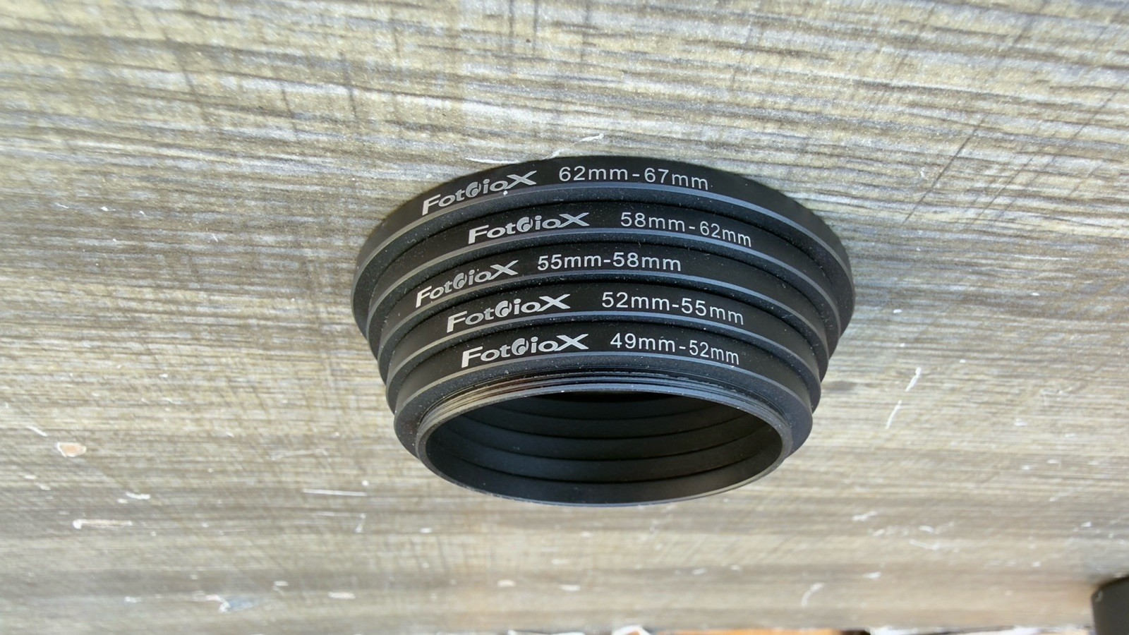 Fotodiox Step-Up Ring Set 49mm-67mm Camera Lens Filter Adapter Rings 5pc