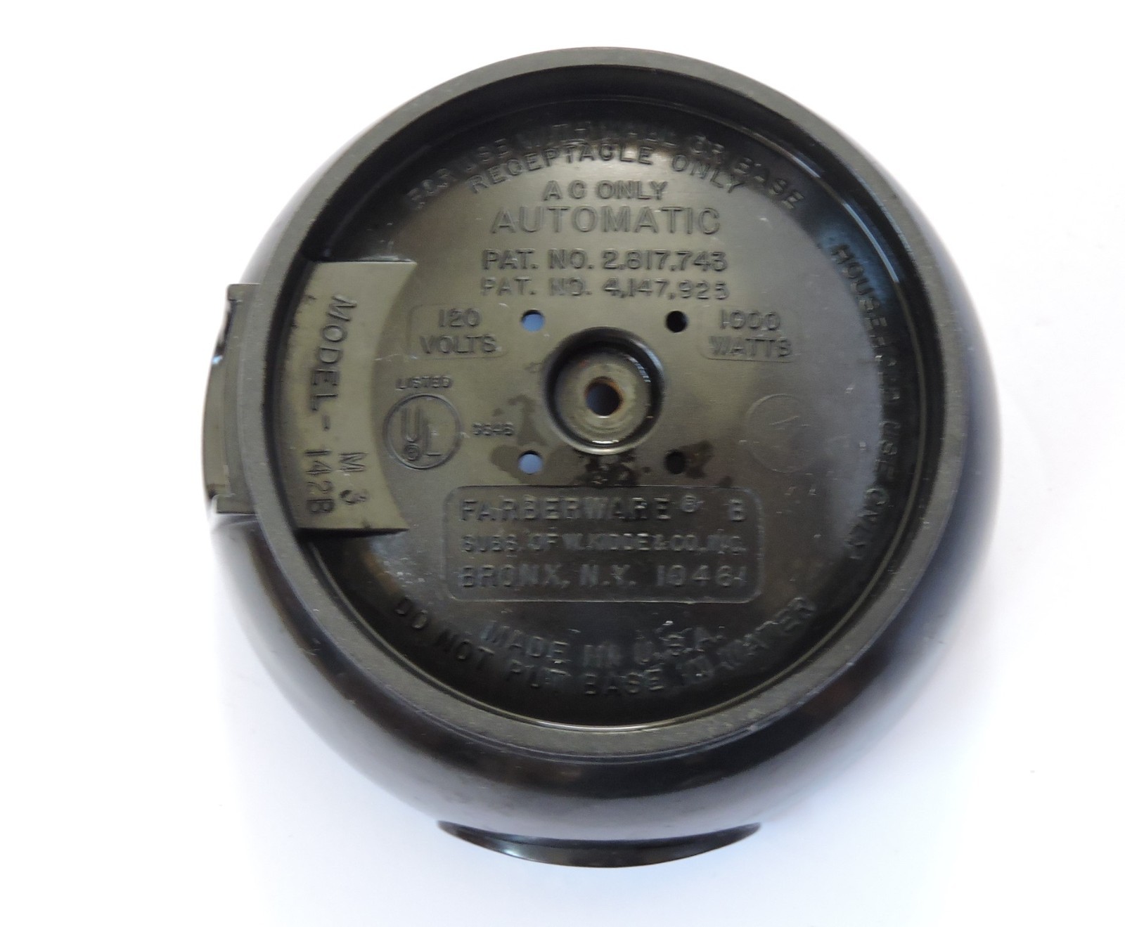Farberware Electric Coffee Percolator 142B 12 Cup Base Bottom replacement part
