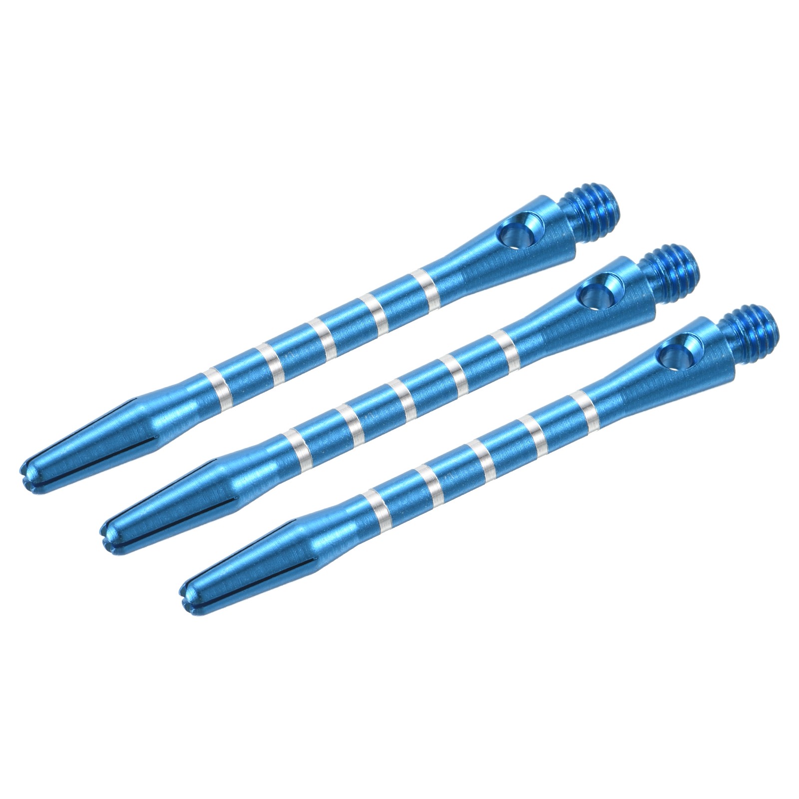 48mm Dart Shafts, Medium 2BA Thread Aluminum Dart Stems - 3 Pack (Blue)