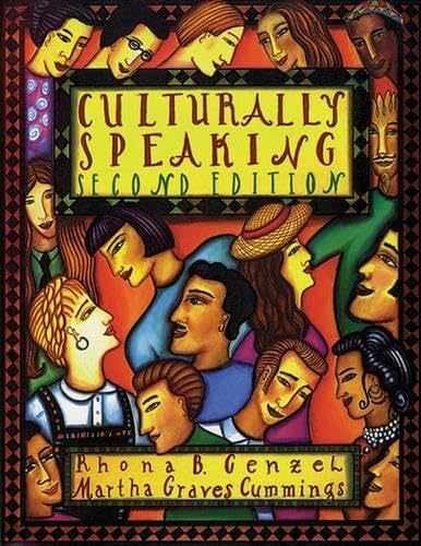 Culturally Speaking - Paperback, by Genzel Rhona B.; Cummings Martha - Very Good
