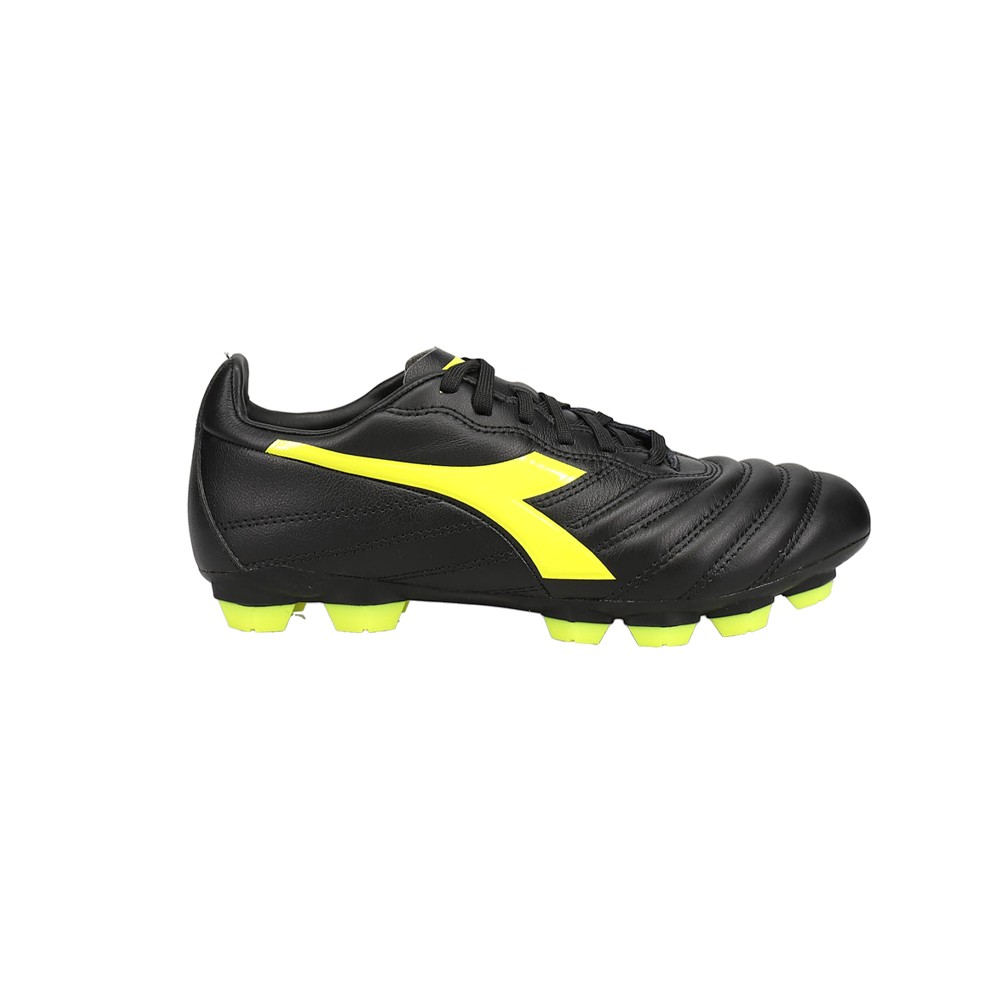 diadora Brasil Elite 2 Lt Lpu Soccer Cleats Youth Boys Black, Yellow Sneakers At