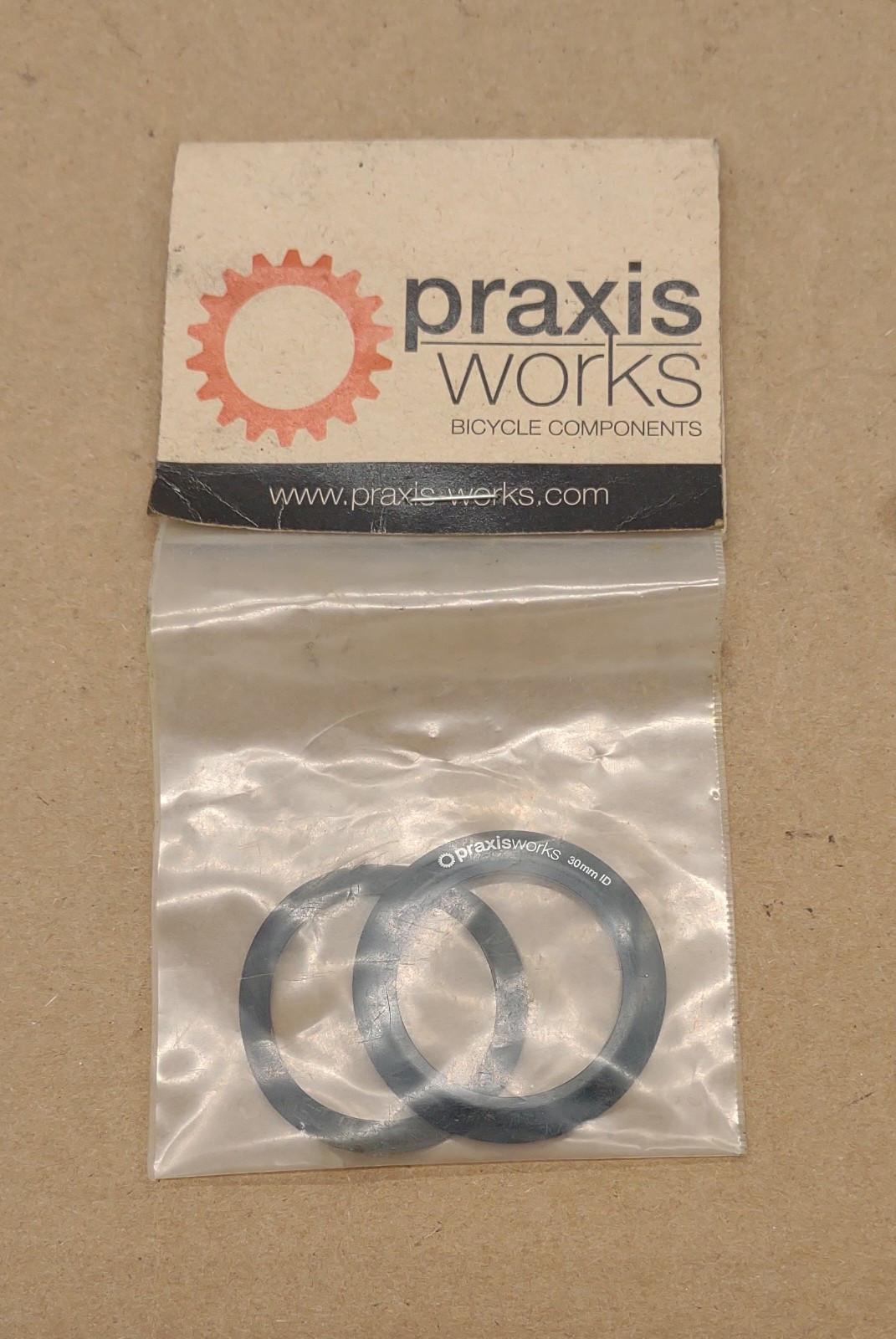 PraxisWorks Bicycle Black Washers NOS Vintage Bike