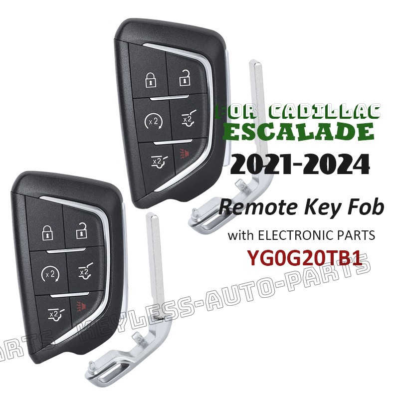 2x YG0G20TB1 for Cadillac Escalade 2021-2024 Keyless Proximity Remote Key Fob