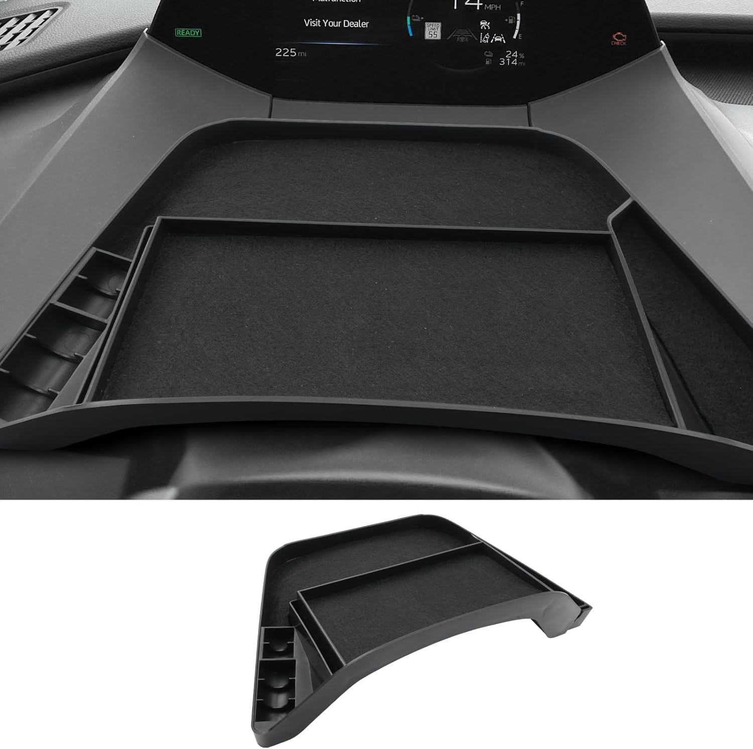 Dashboard Storage Tray for 2023-2025 2026 Toyota Prius Compatible with 2023 2024
