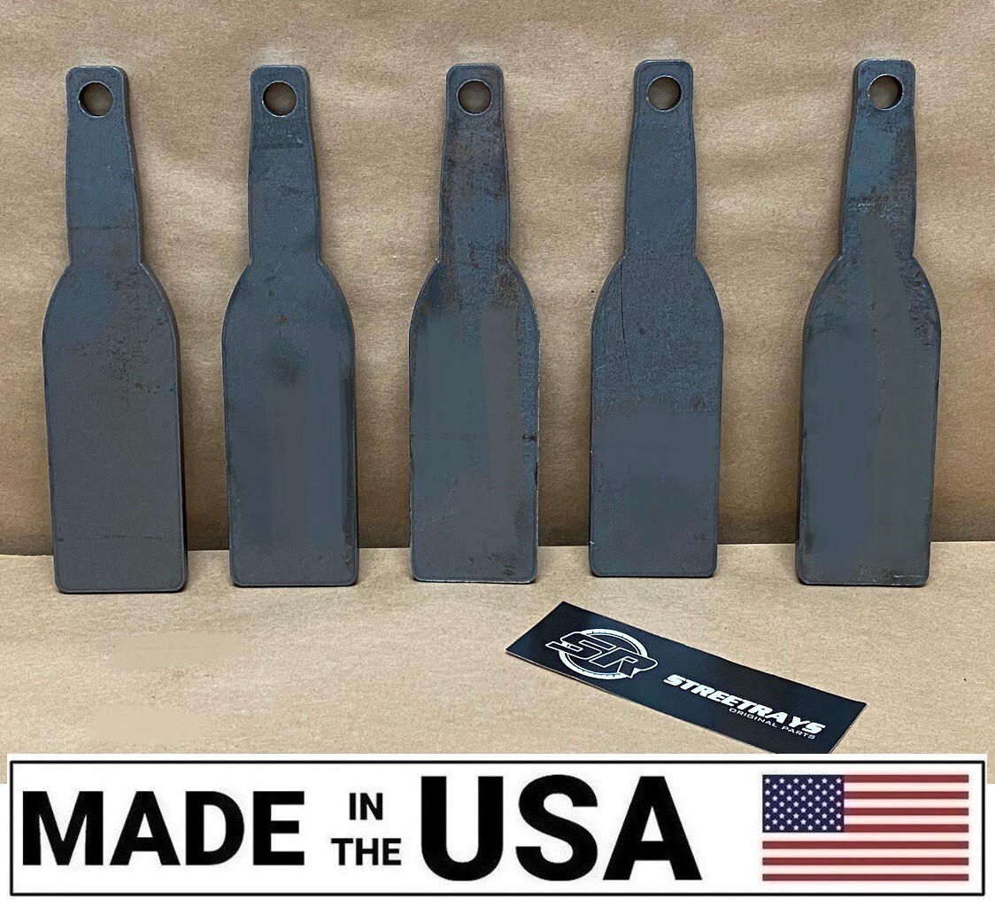 [SR] Practice IDPA Shooting Range Target Steel Bottle 3/8" X 10" X 2.5" Set Of 5
