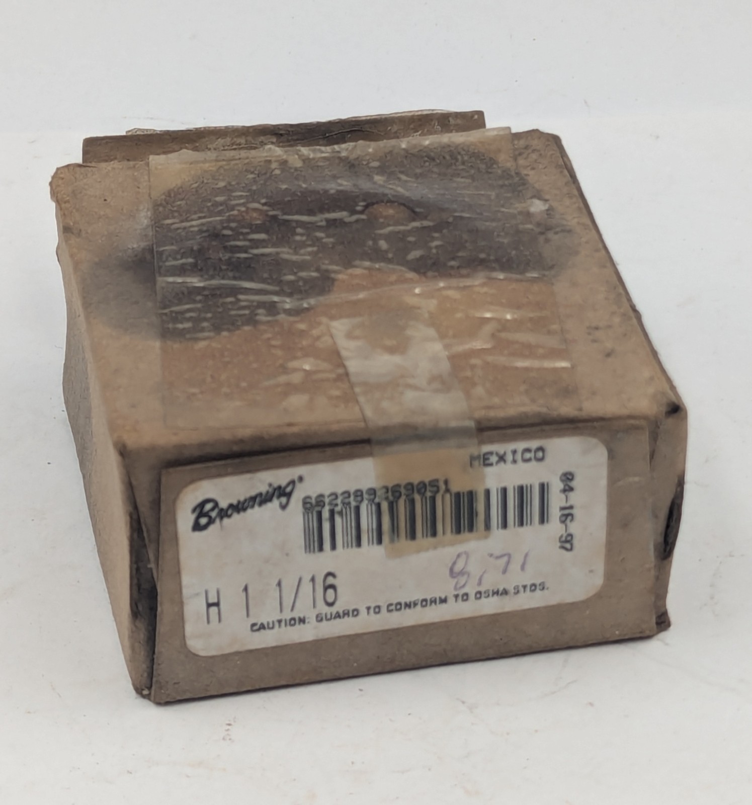 Browning Steel Sheave Pulley Bushing H 1-1/16 H1 Split 1-1/16" Bore, New, Rusted
