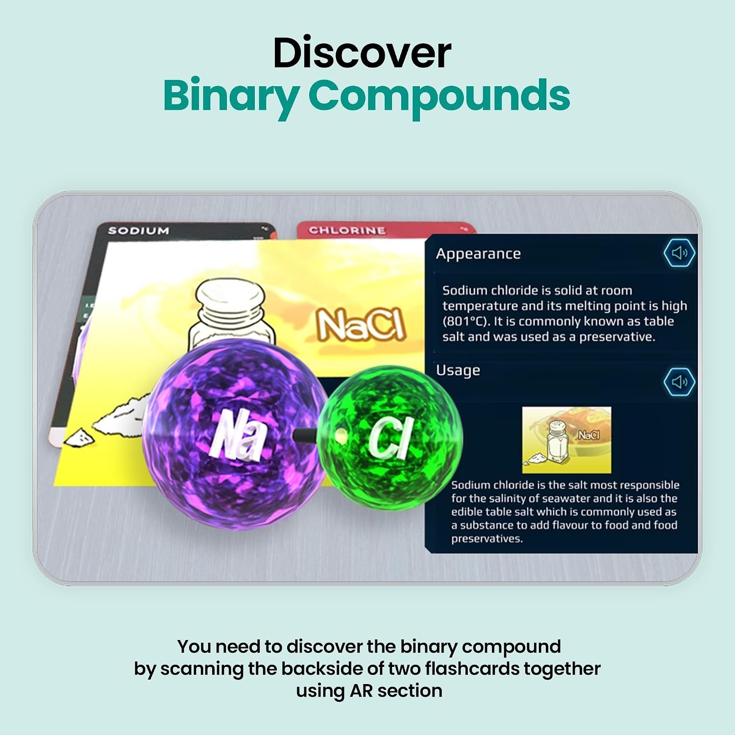 360ed Elements AR Flashcards & Learning App Chemistry Learning Kit